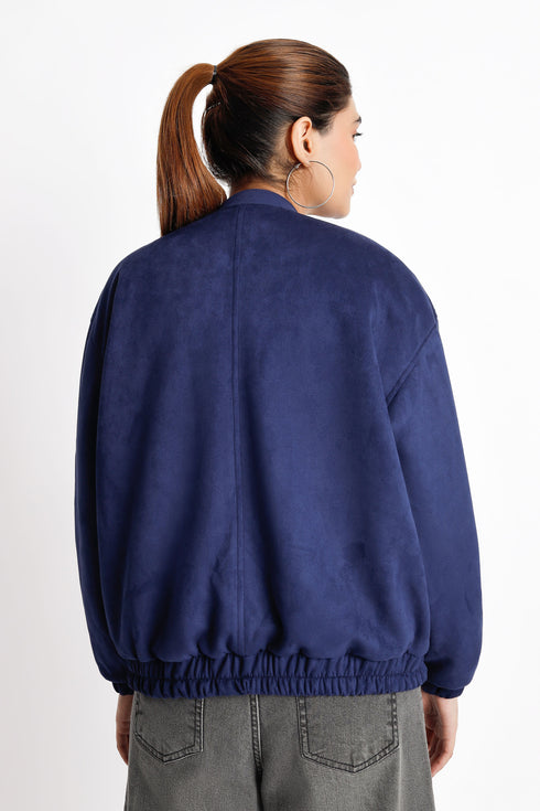 The Boxy Fit Suede Jacket